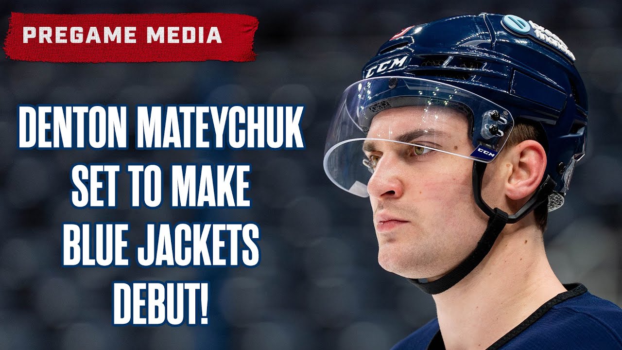 DENTON MATEYCHUK SET TO MAKE COLUMBUS BLUE JACKETS DEBUT TONIGHT! 💪| Pregame Media