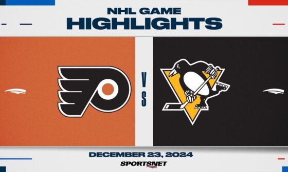 NHL Highlights | Flyers vs. Penguins - December 23, 2024