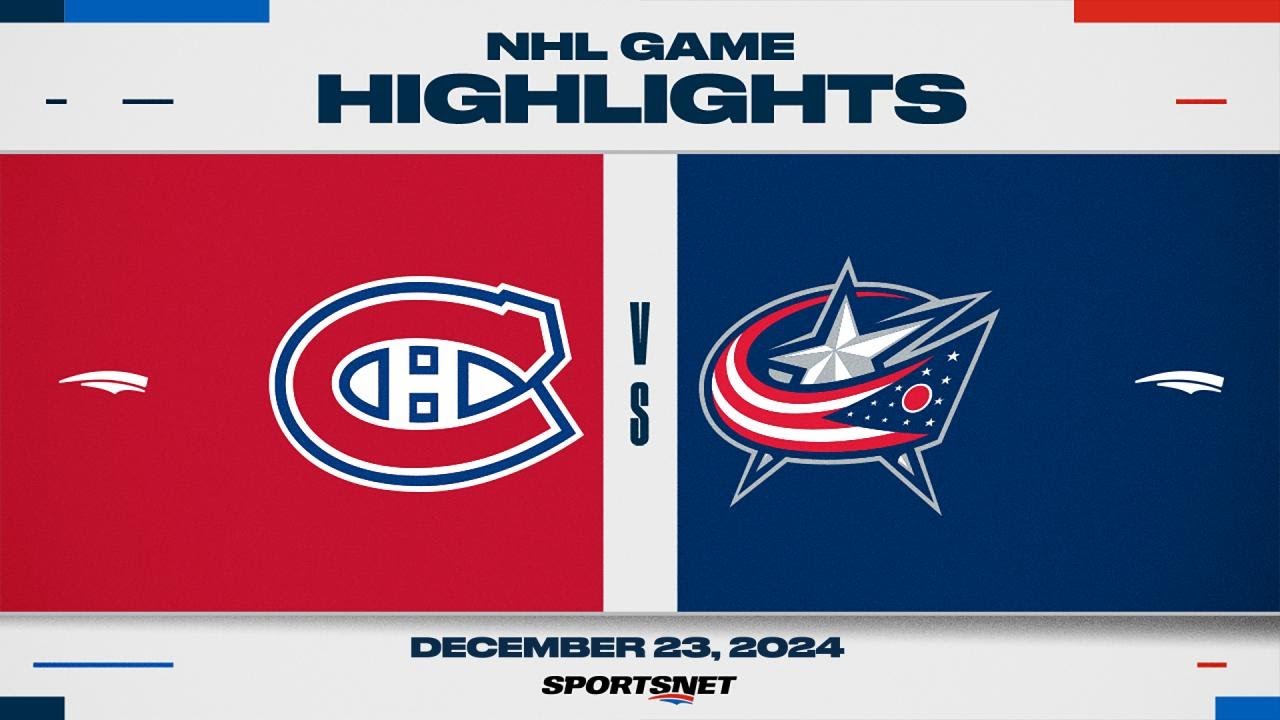 NHL Highlights | Canadiens vs. Blue Jackets - December 23, 2024