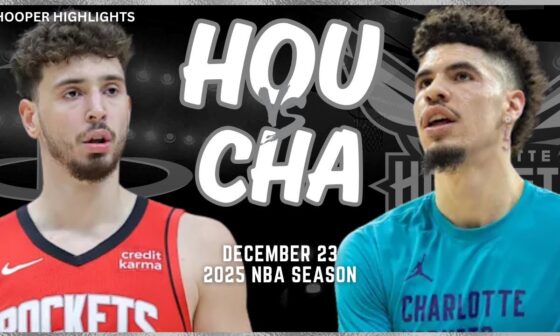 Houston Rockets vs Charlotte Hornets Full Game Highlights | Dec 23 | 2025 NBA Season