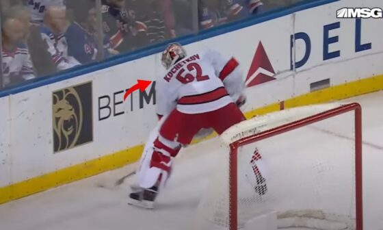 You DONT see a goalie do THIS very often...