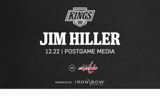 Head Coach Jim Hiller | 12.22 LA Kings lose to Washington Capitals