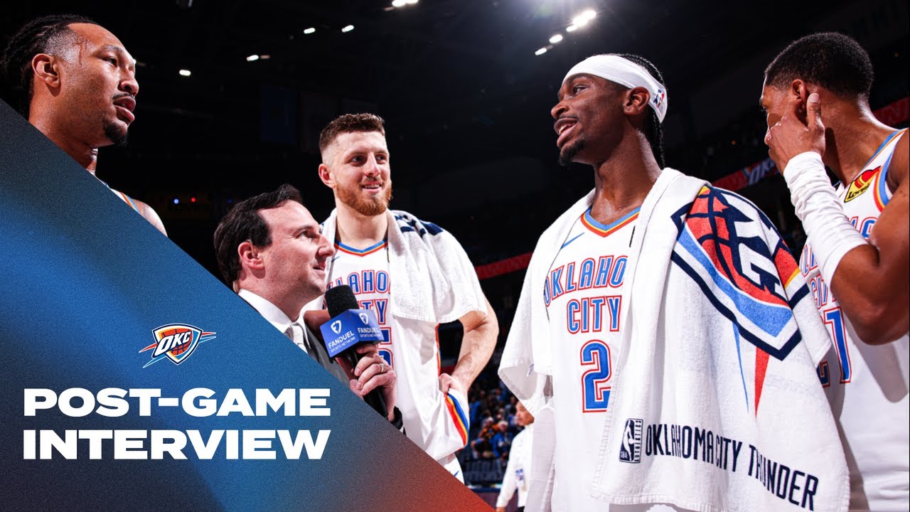 Thunder vs Washington Wizards Post-Game Interview | December 23, 2024