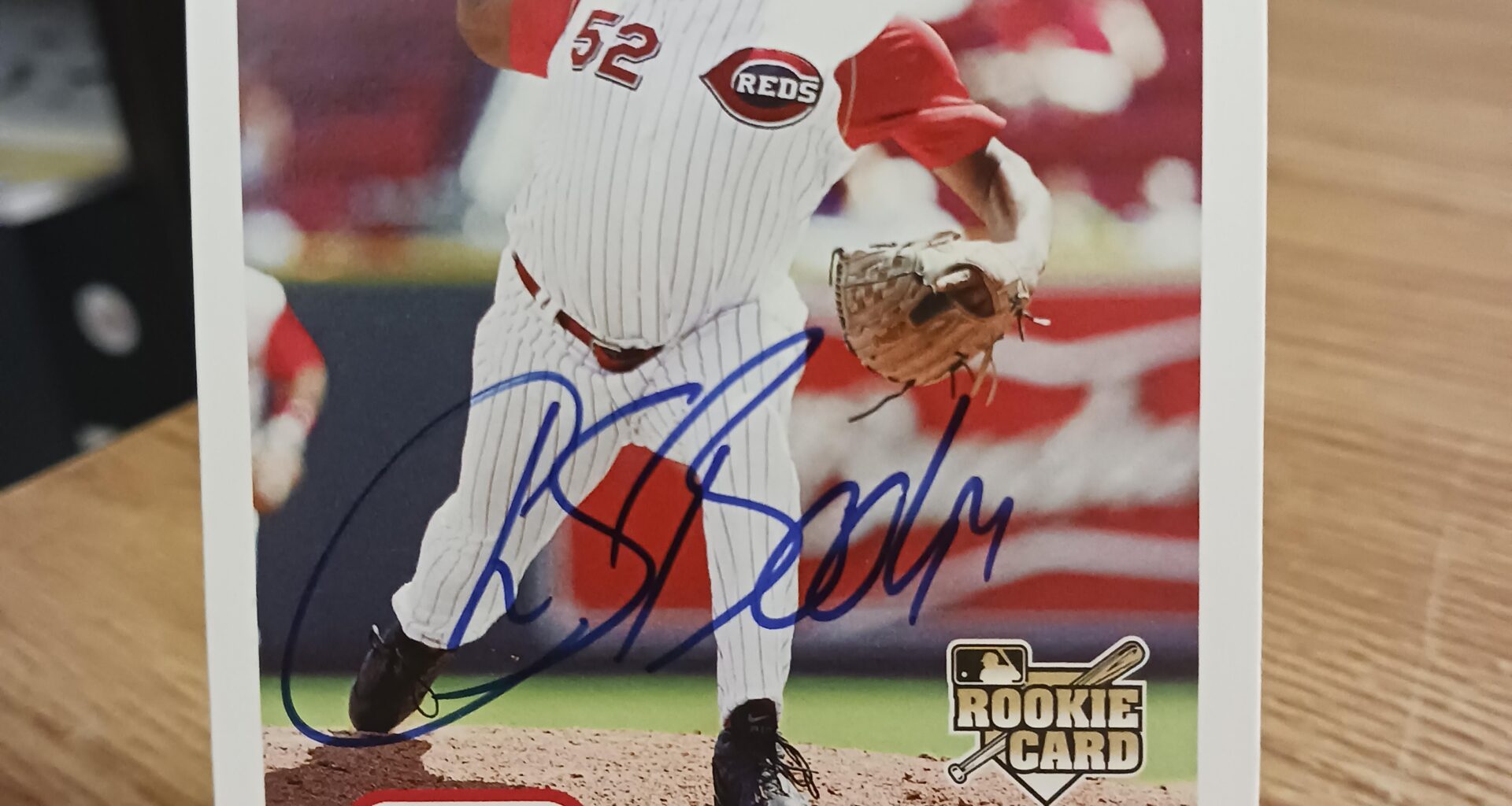 Posting a Reds autographed card every day until we win the World Series. Day 559: Chris Booker