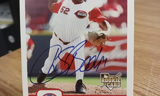 Posting a Reds autographed card every day until we win the World Series. Day 559: Chris Booker