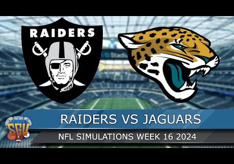 Las Vegas Raiders vs Jacksonville Jaguars - NFL Week 16 2024 Full Game Highlights - Madden 25 Sim