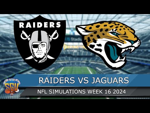 Las Vegas Raiders vs Jacksonville Jaguars - NFL Week 16 2024 Full Game Highlights - Madden 25 Sim