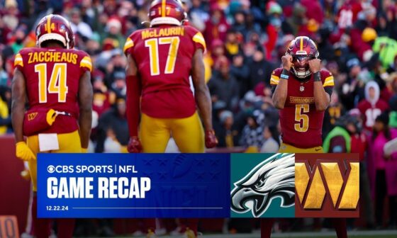 Jayden Daniels DAZZLES as Commanders BEAT Eagles with late score | Game Recap