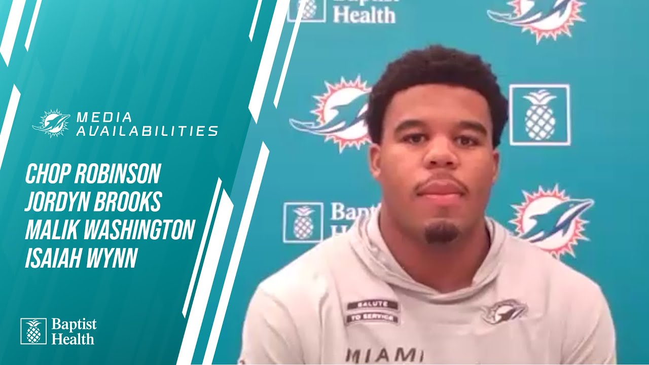 Robinson, Brooks, Washington, and Wynn meet with the media l Miami Dolphins