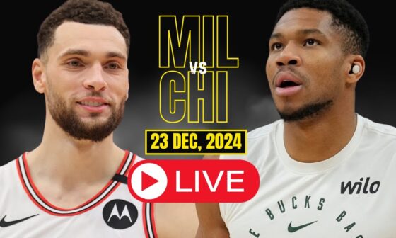 🔴LIVE : Milwaukee Bucks vs Chicago Bulls Full Game | NBA Live | DEC, 23 2024 | 2K24