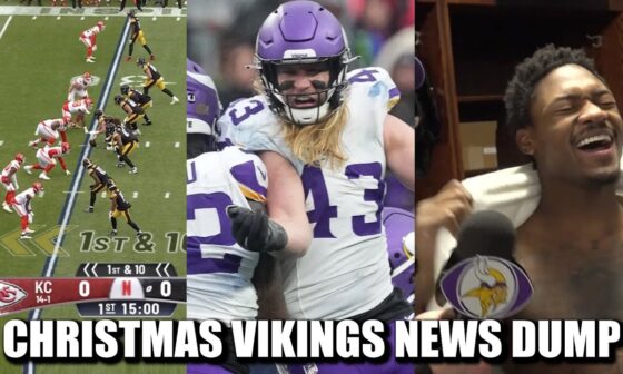 Minnesota Vikings News Dump (12.25.2024) | Christmas Netflix, AVG NFC DPOTW, Reverse Diggs