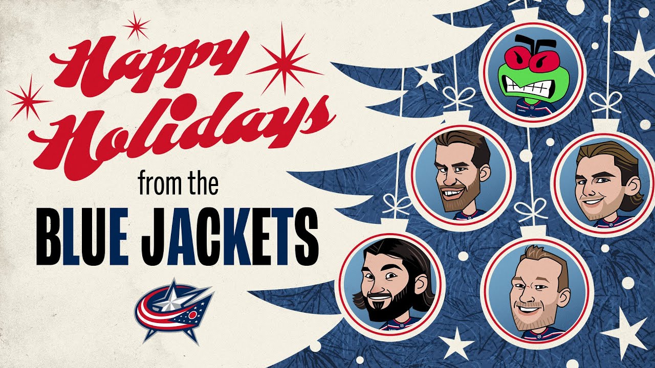 BOOM 💥 Happy Holidays from your Columbus Blue Jackets Family!