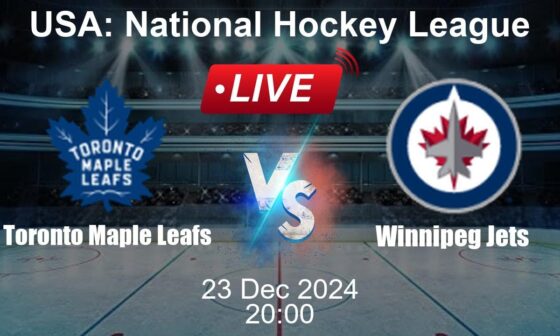 🔴 LIVE: Toronto Maple Leafs vs Winnipeg Jets - Ice Hockey Live Score - USA National Hockey League