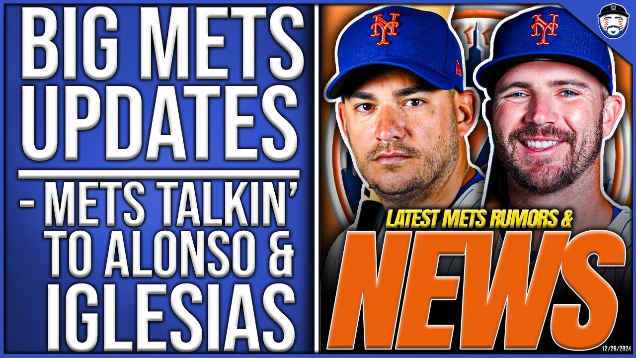 BIG Mets Updates: Mets NEGOTIATING With Alonso & Iglesias, Mets Fit Sasaki's Priorities (Mets News)