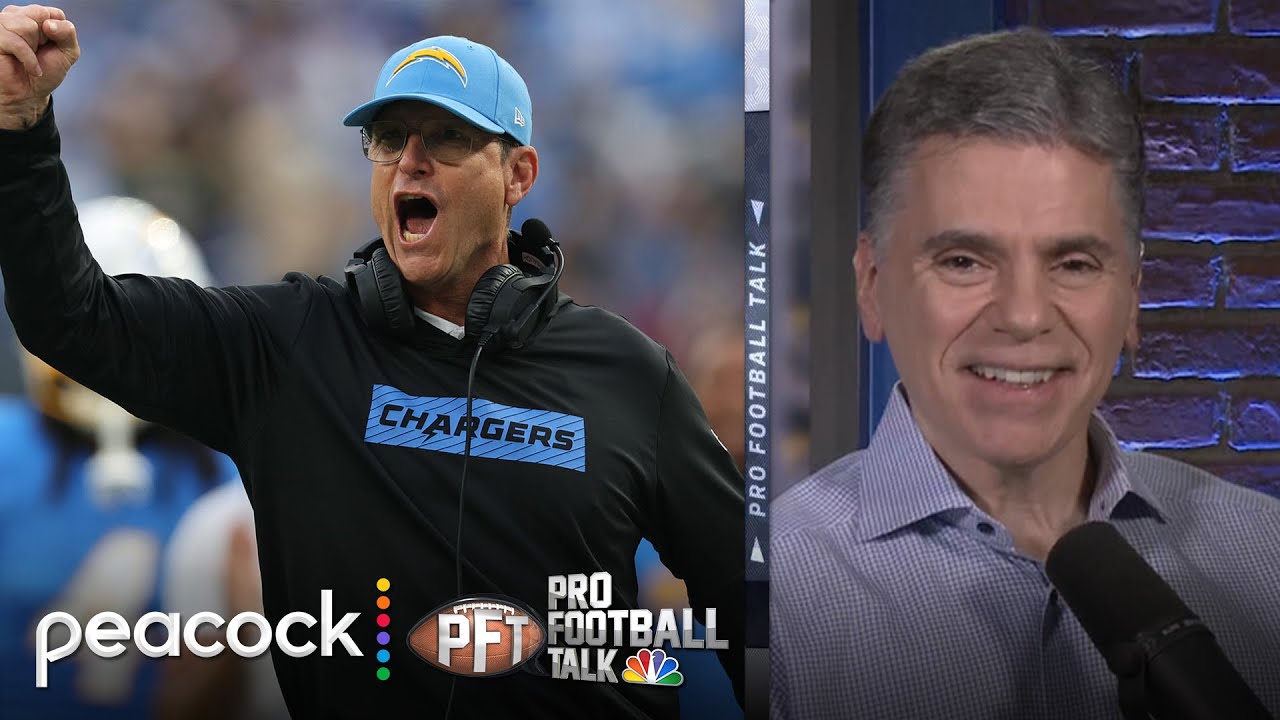 Chargers HC Jim Harbaugh knows how to push the right buttons | Pro Football Talk | NFL on NBC