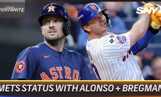 The Mets current status with Pete Alonso and Alex Bregman | SportsNite | SNY