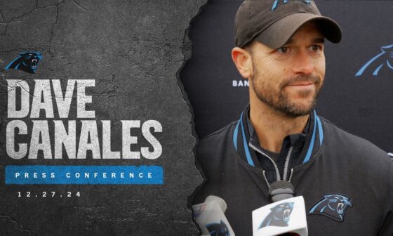 Dave Canales give final update before Panthers Week 17 matchup with the Tampa Bay Buccaneers