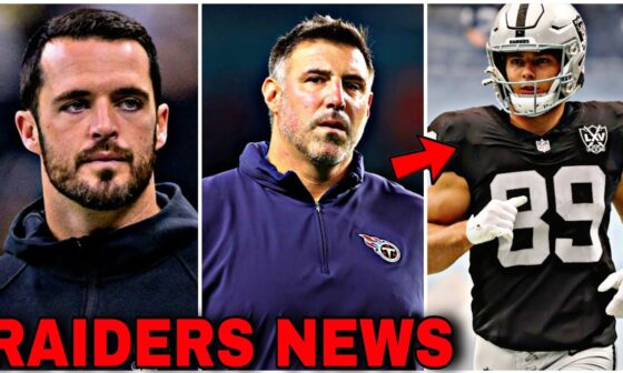 Mike Vrabel to be NEXT Raiders HC? + Derek Carr OFFICIALLY OUT