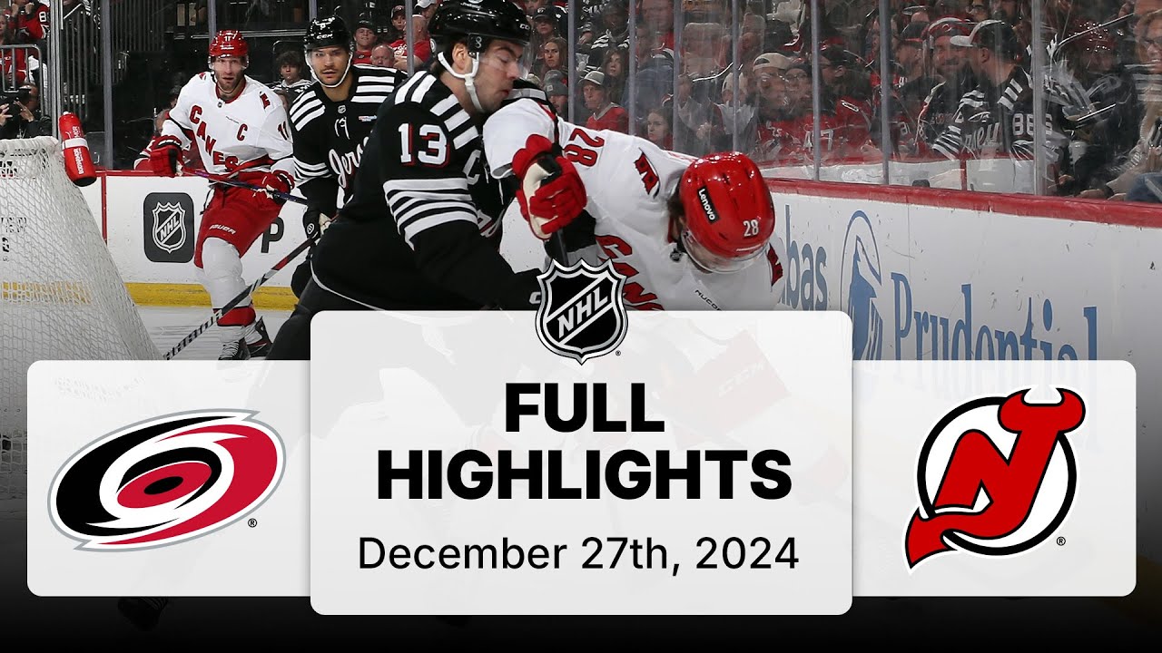 NHL Highlights | Hurricanes vs. Devils | December 27, 2024