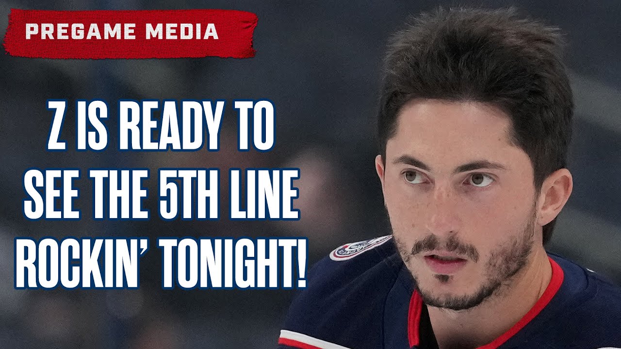 Zach Werenski is Excited to See the 5th Line Rockin' Tonight at Nationwide Arena! 🎸 | Pregame Media