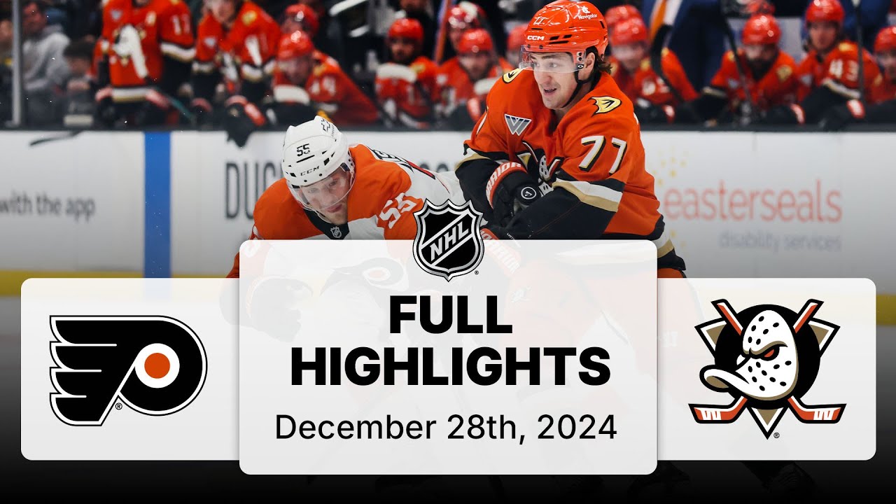 NHL Highlights | Flyers vs. Ducks | December 28, 2024