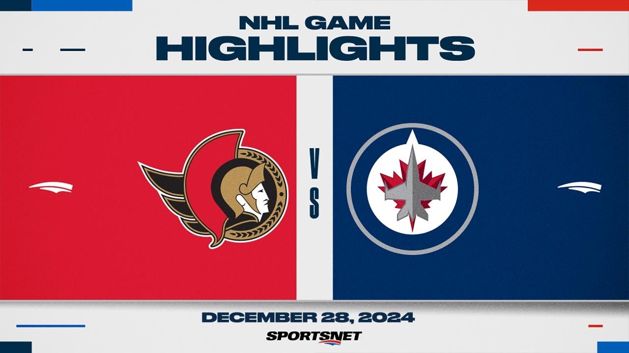 NHL Highlights | Senators vs. Jets - December 28, 2024