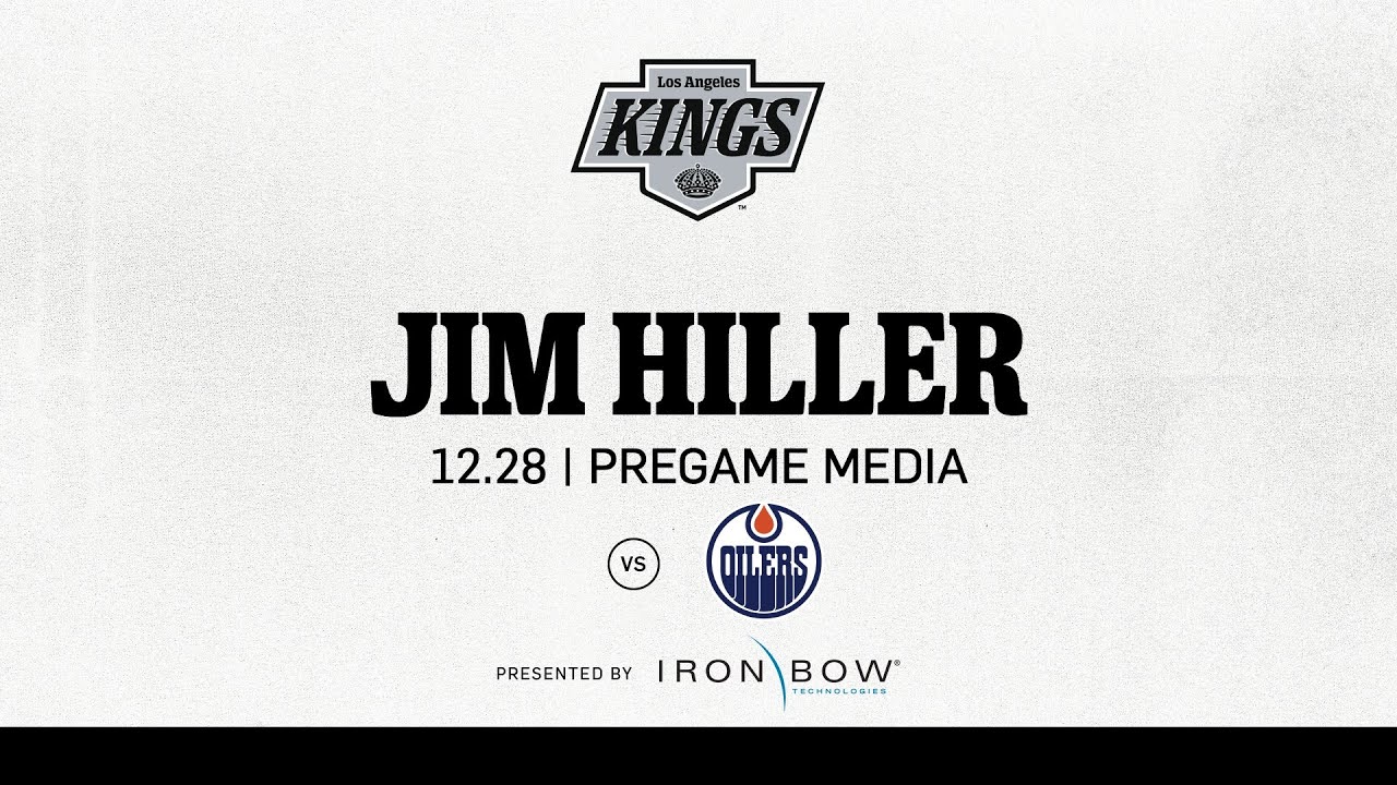 Head Coach Jim Hiller | 12.28 LA Kings face the Edmonton Oilers | Pregame Media