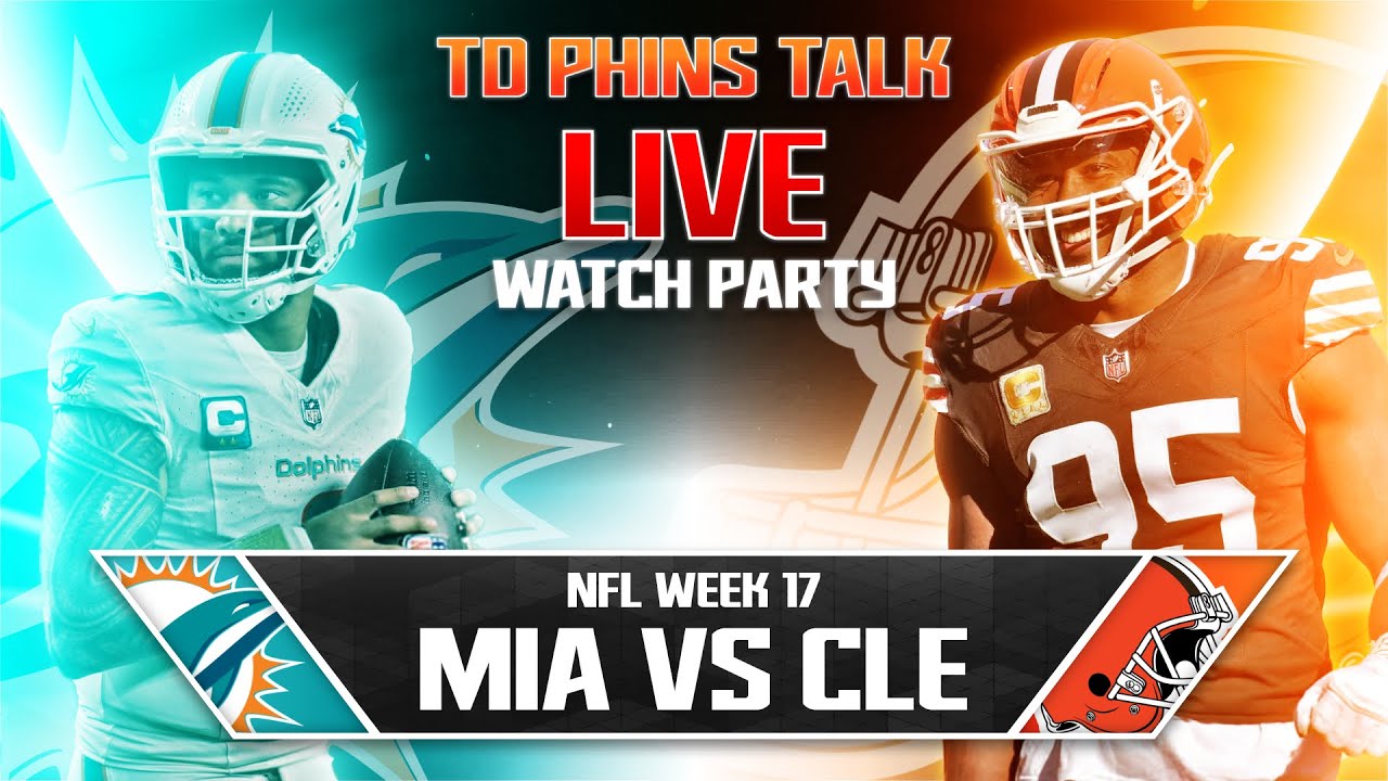 Miami Dolphins vs Cleveland Browns Live Watch party! 🔥🔥🔥🔥🔥