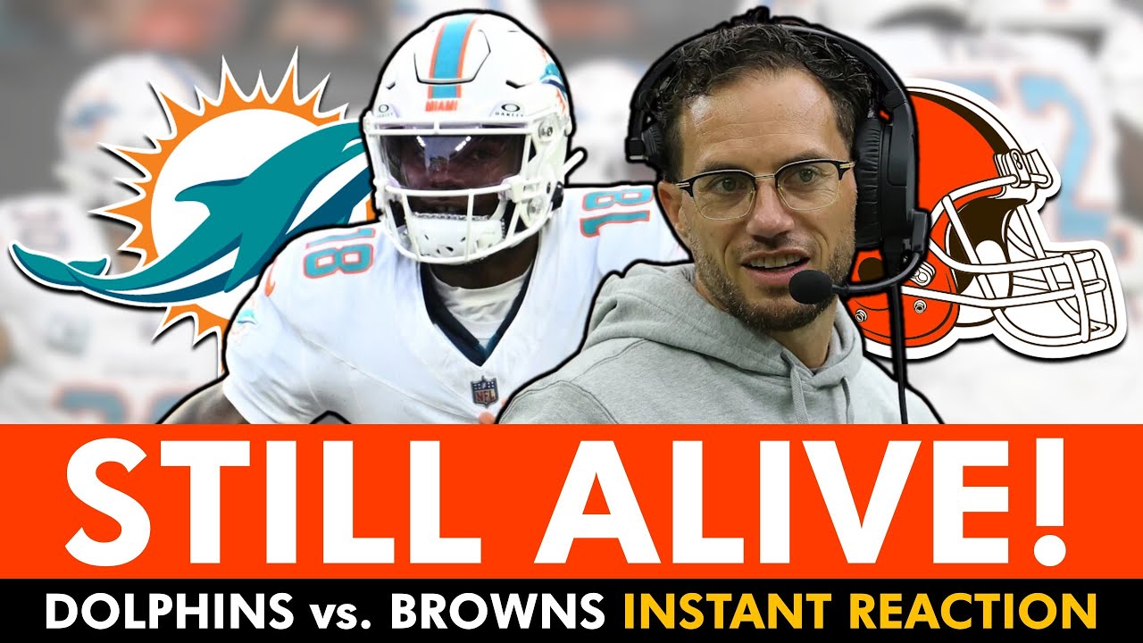 Tyler Huntley Keeps The Miami Dolphins Season Alive! Dolphins vs. Browns INSTANT REACTION