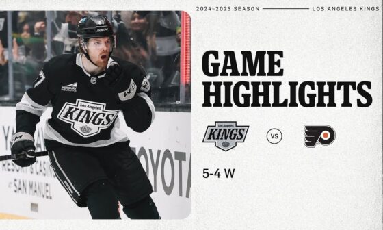 COMEBACK KINGS WIN 5-4 VS FLYERS! | 12.29 Highlights vs PHI