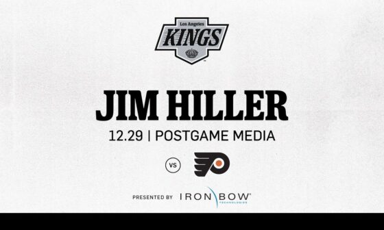 Head Coach Jim Hiller | 12.29 LA Kings beat the Philadelphia Flyers