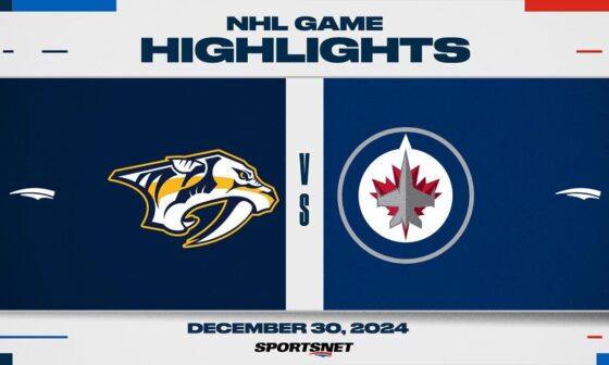 NHL Highlights | Predators vs. Jets - December 30, 2024