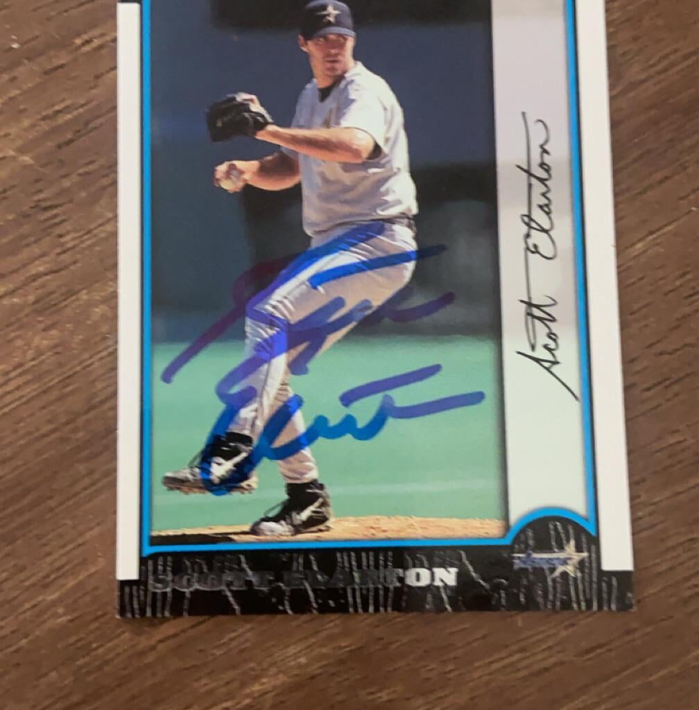 Got a Scott Elarton signed card via TTM today