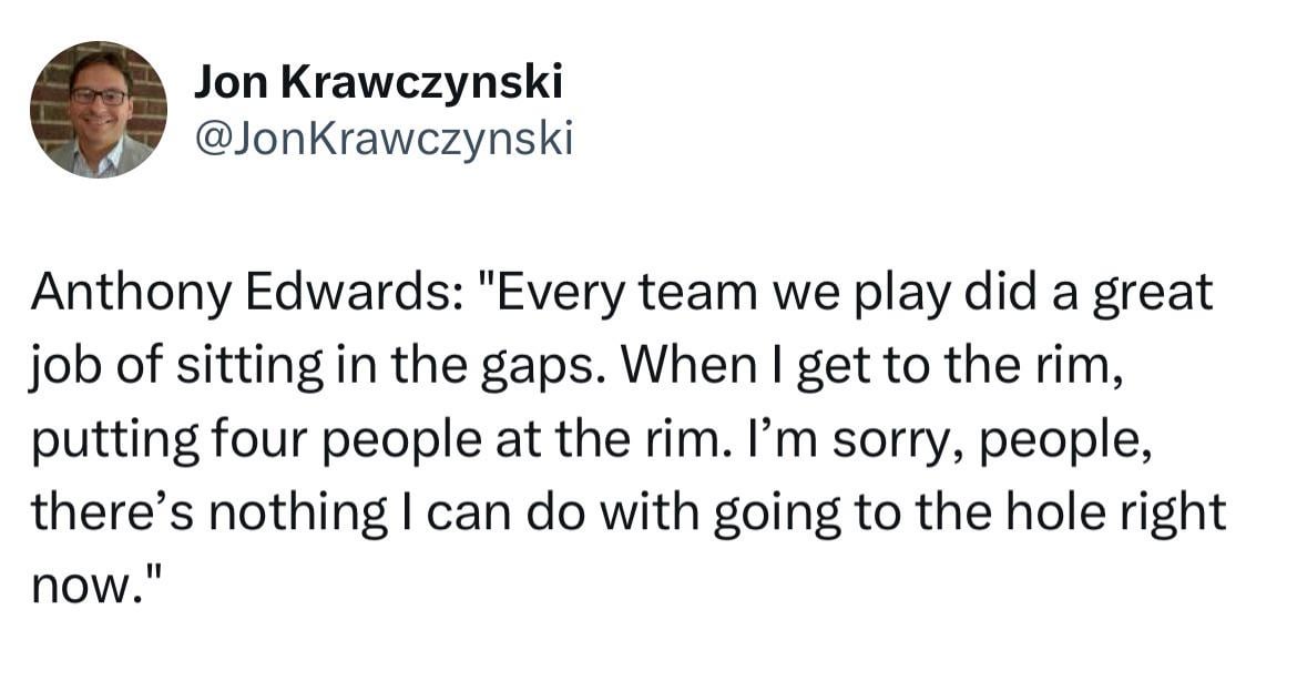 This is exactly what’s happening with Steph, as well. Add to that the even more suffocating off-ball defense this season given defenses can focus all of their attention on him now and you get the way Steph has looked offensively this season.