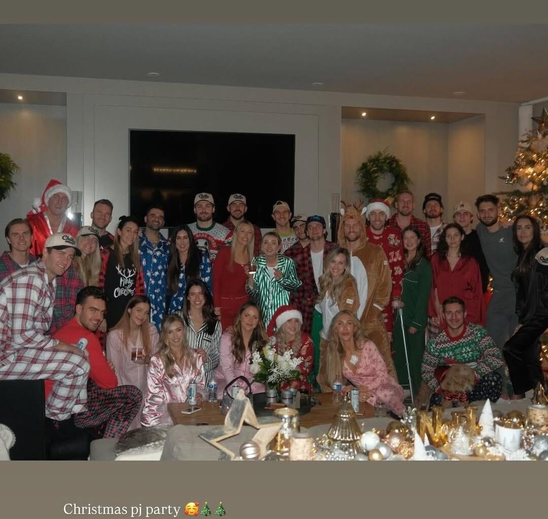 The Flames had a Christmas pj party