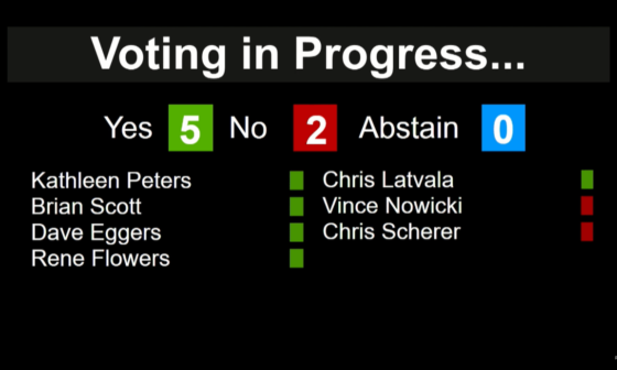 Bond Vote Passes 5-2 With Latvala And Eggers Flipping!