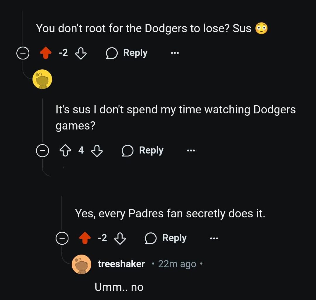 Do Padres fans root for other teams to lose? (More specifically here.) Just came across this comment on the Padres subreddit.