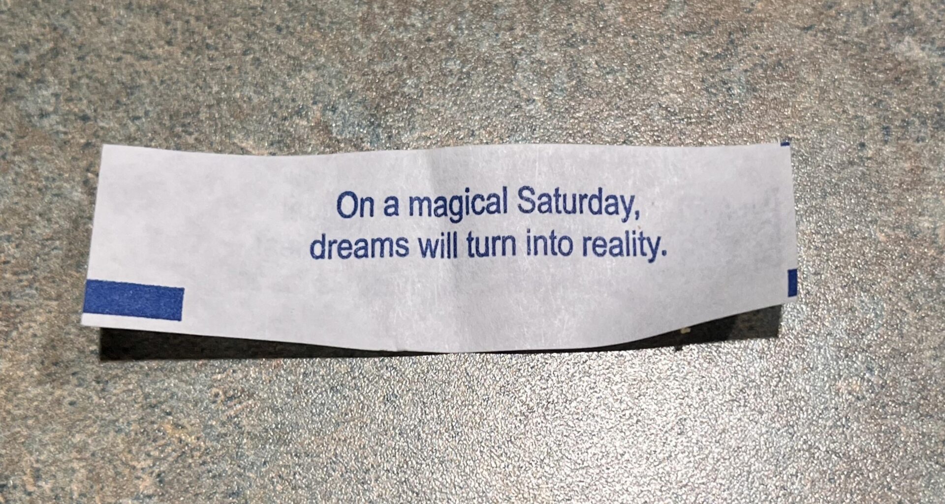 My wife just tossed me a leftover fortune cookie from our dinner last night, this was the fortune.  I BOLieve!!!!!