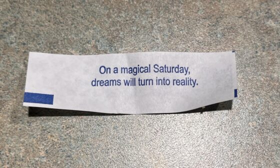 My wife just tossed me a leftover fortune cookie from our dinner last night, this was the fortune.  I BOLieve!!!!!