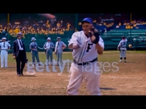 Honus Wagner Warming Up With Cy Young (Colorized)