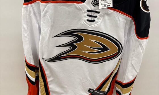 Fanatics duck jersey for $29.99 at home goods