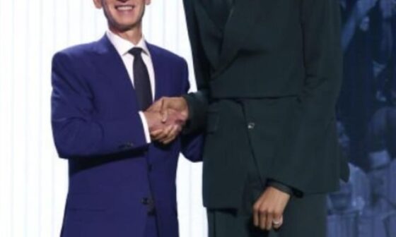 Wemby is almost as tall as Yao in comparison.