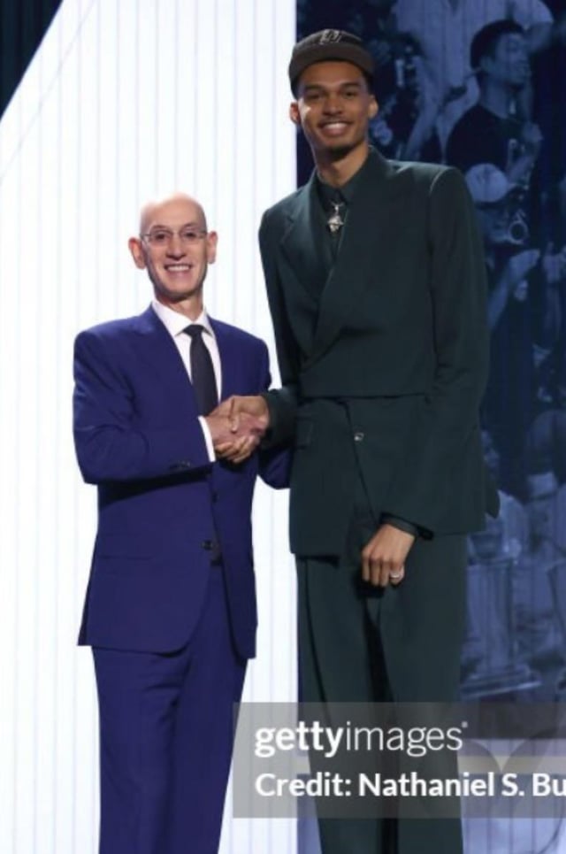 Wemby is almost as tall as Yao in comparison.