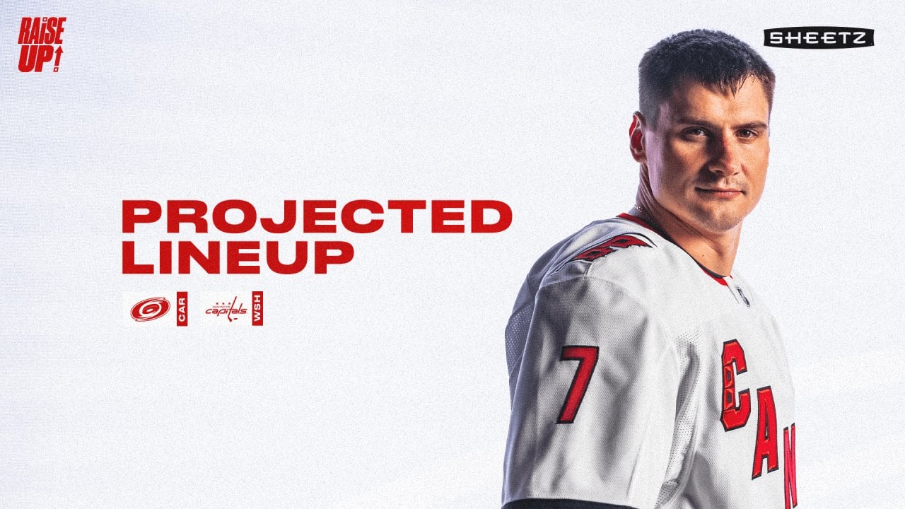 Projected Lineup: December 20 at Washington | Carolina Hurricanes