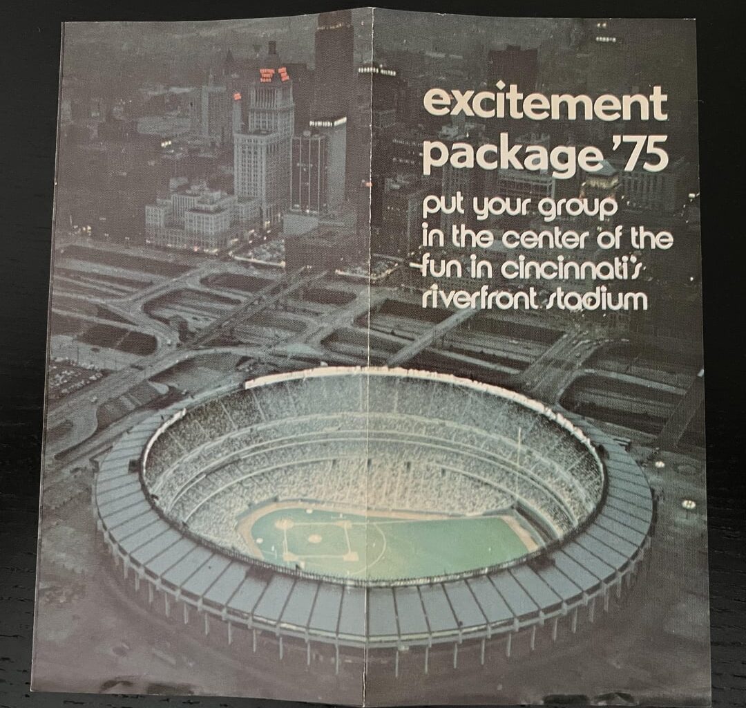 Reds group ticket packages brochure 1975