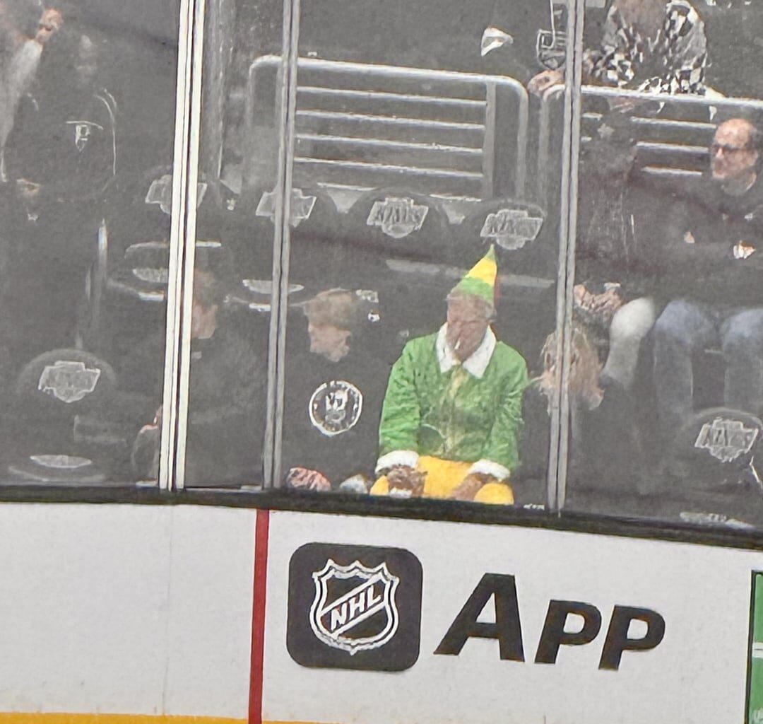 I was at the La Kings game and we were visited by Buddy