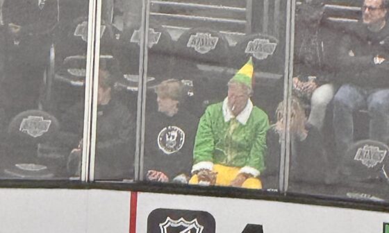 I was at the La Kings game and we were visited by Buddy