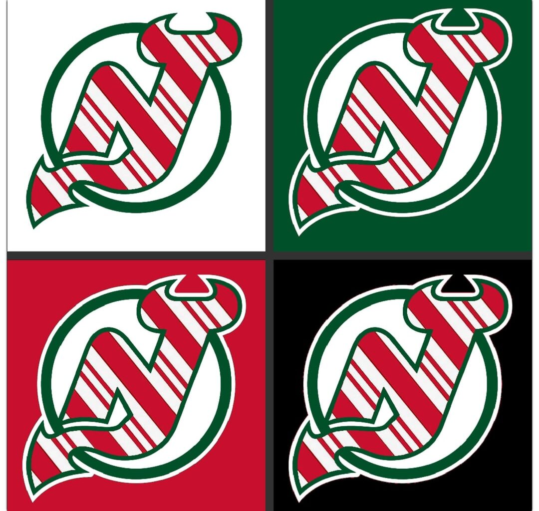 Merry Christmas! What better time to share a Devils Christmas candy cane themed logo.