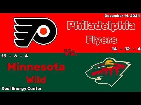 Philadelphia Flyers vs Minnesota Wild | December 14, 2024 | All Goals