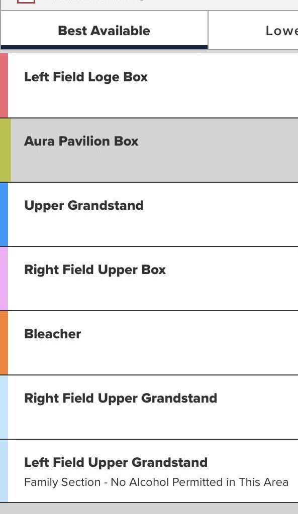 Need advice re: seats for a game at Fenway